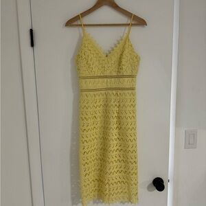 Soprano Yellow Spaghetti Strap Midi Sundress